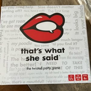 That’s what she said game